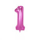 5pc Happy 1st Birthday Foil Balloons - Girl